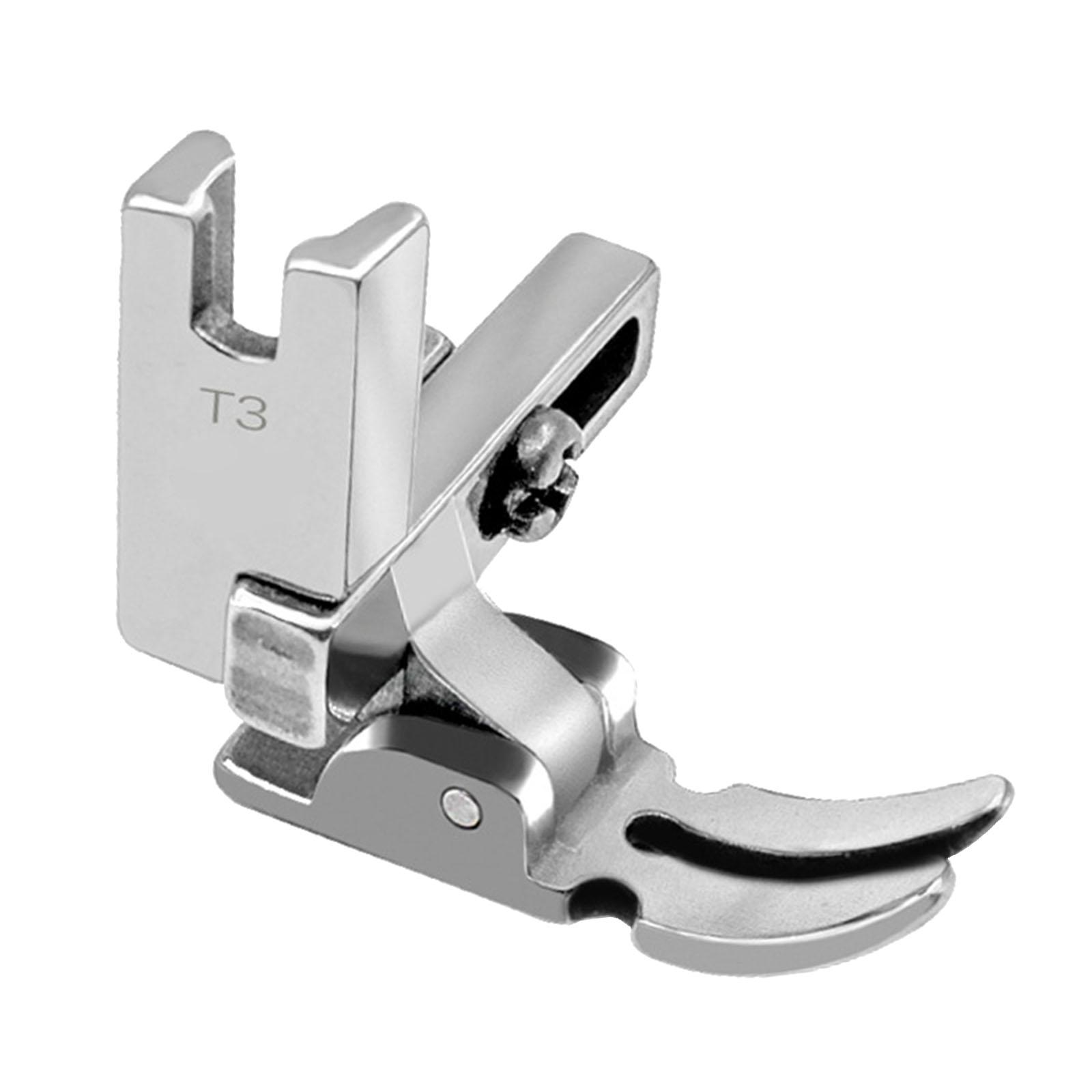 

Multi Functional Sewing Machine Foot Steel Pressing Accessory Zipper Guide for Domestic and Industrial Applications срібний