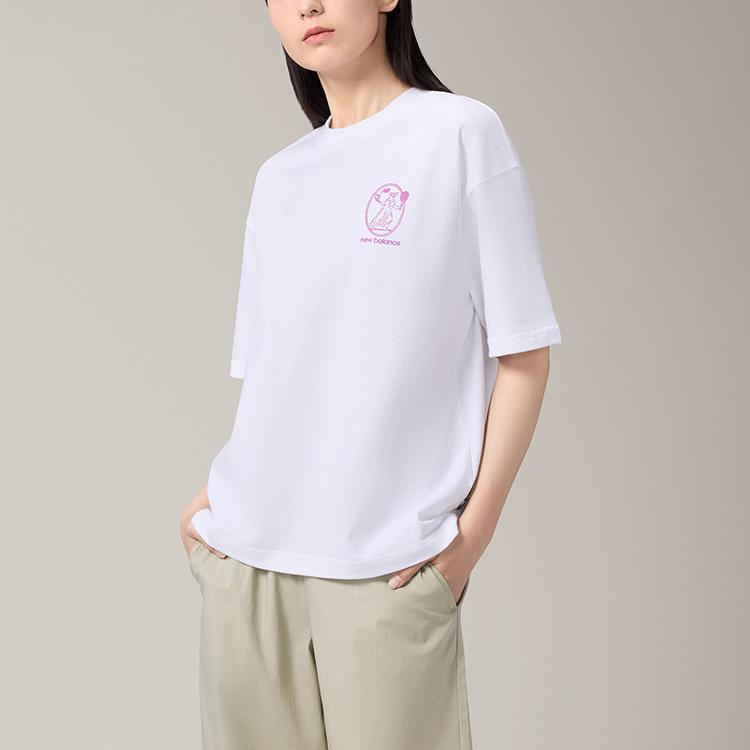 Women's T-Shirt New Balance SS25 T Shirt Women's White WT