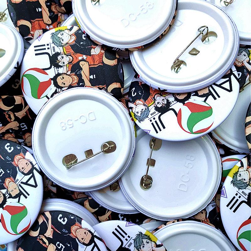 100Pcs Diy Button Part Supplies 58Mm For Button Maker Machine Round Metal Pin Badge