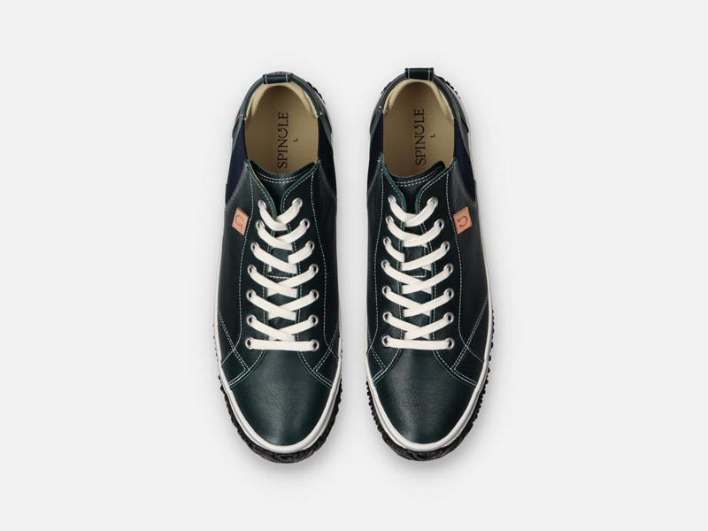 Spingle Handmade Kangaroo Leather Sneakers Spm-442 Dark Blue