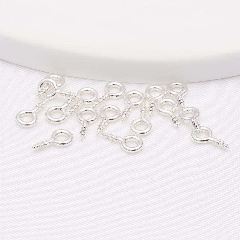 14K Gold-Filled Color-Retaining Eyepin Screw Pendant DIY Jewelry Accessory