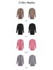 Diyun Women's Batwing Sleeve Cardigan - Autumn/Winter 2024 Collection, Solid Color Sweater Coat
