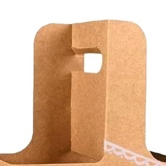 Gingerbread Drink Holder 2 Cup Drink Carrier with Handle Foldable Gingerbread House
