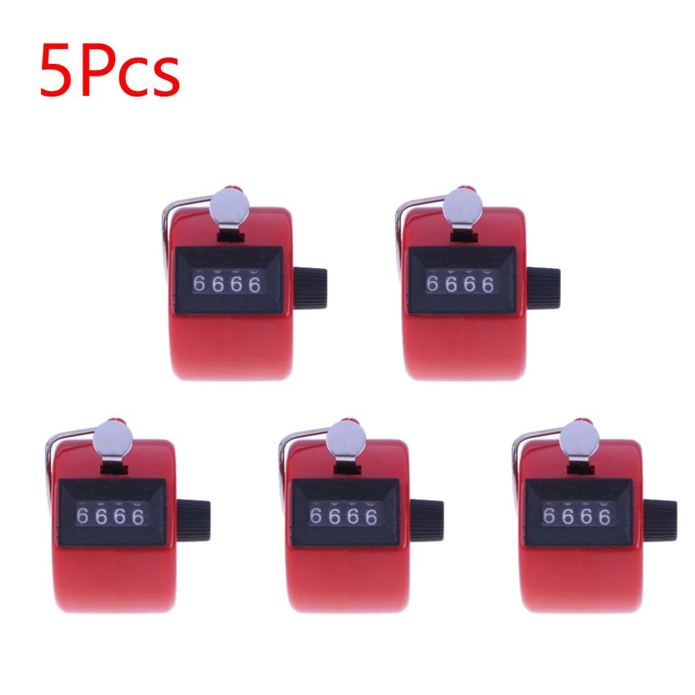 Handheld 4 Digital Tally Counter Mechanical Manual Palm Clicker Number Count Assorted Tally Counter Number Count
