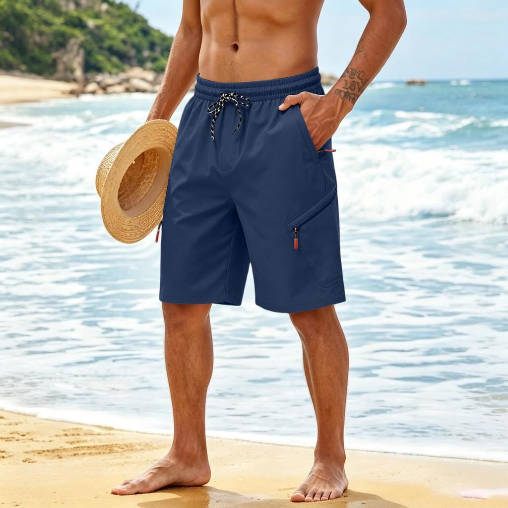 Men's Outdoor Cargo Shorts with Pockets for Hiking and Sports