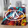 Coperte con logo V-VOLCOM stampato Flangia Coperta calda morbida e confortevole casa viaggio letto coperta coperte da picnic regalo di compleanno