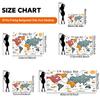 1 Piece of 2D Flat Background Fabric Background Fabric Showing the Landscapes of Various Continents for Map Display