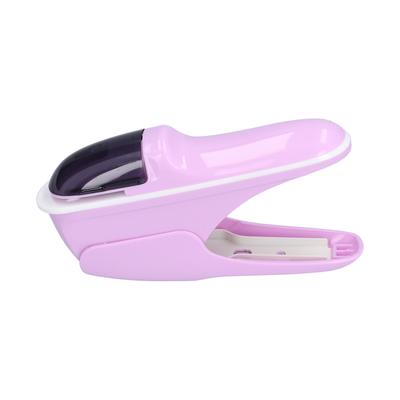 Stapleless Stapler Safe Environmentally Friendly ABS Stapling Machine for Office DocumentsPurple