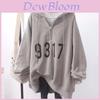 Casual Girl Hoodie With Print And Fleece For Autumn Winter Lounge Wear