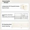 For Dishes For Kitchen Sink Stainless Dish Rack For Kitchen Countertop Rust Resistant Multi-compartment Design