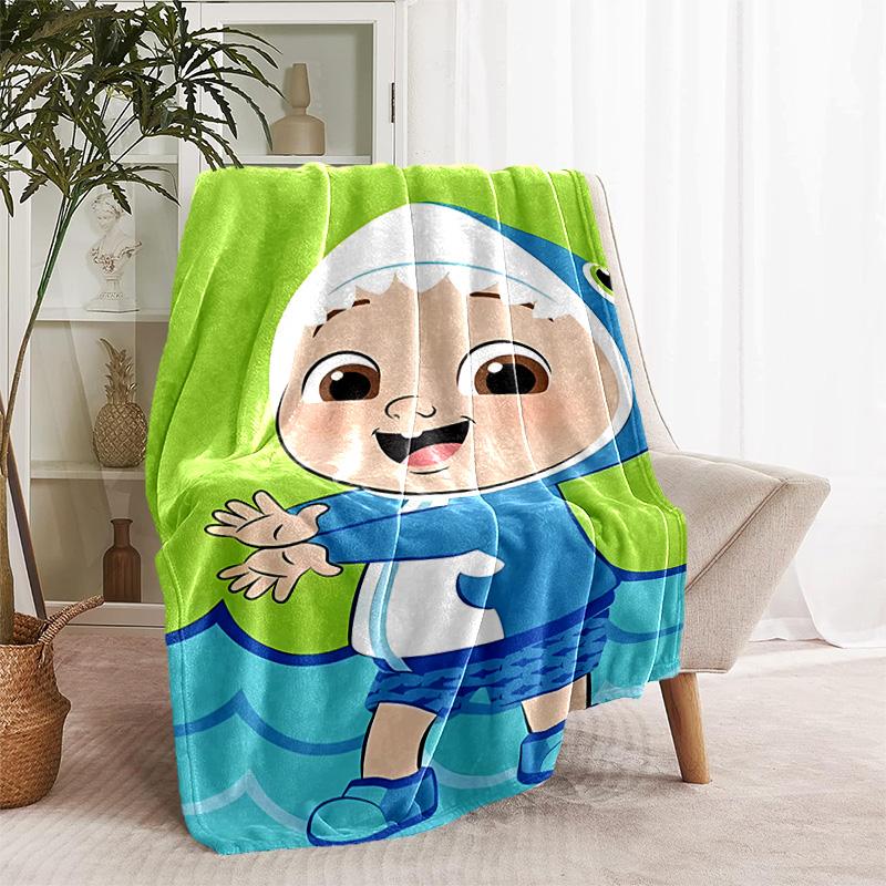 1pc Blanket - Jay Franco Cocomelon Print Design, Lightweight Blanket for Sofa, Bed- Soft &Warm, Gift for All Seasons