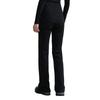 Calvin Klein Ribbed Stretch Slim Fit Straight Leg Casual Pants Women bottoms Space-Black J222598