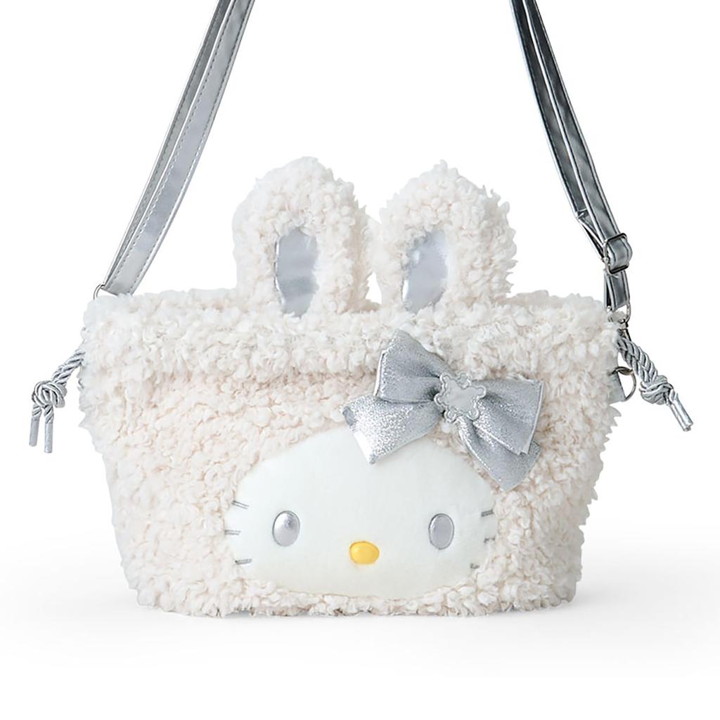 Sanrio Drawstring Shoulder Bag Snow Hello Kitty 129721 2-Way (Fluffy Rabbit)