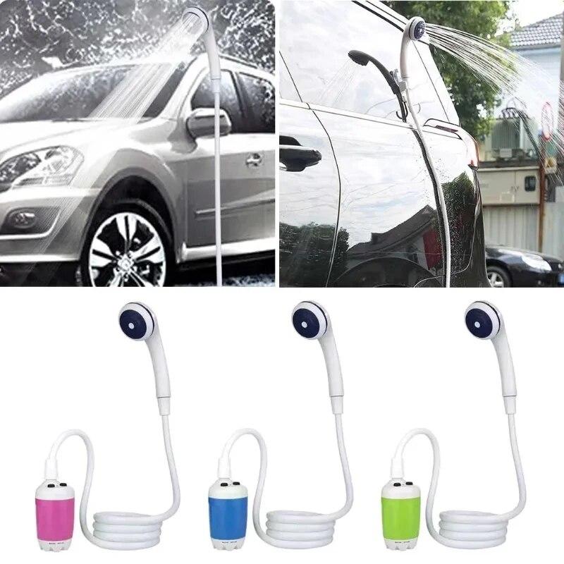 Outdoor Camping Shower Portable Electric Shower Pump IPX7 Waterproof with Digital Display for Camping Travel Beach Pet Watering