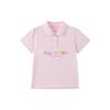 PawinPaw Girls' Polo Collar Laser Print T-Shirt