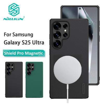 NILLKIN Para Samsung Galaxy S25 Ultra Funda de Teléfono Super Frosted Shield Pro Cubierta Trasera Magnética