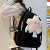 Plush Doll Corduroy Shoulders Bag Creative Student Schoolbag Sweet Plush Star Backpack  School