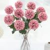 Artificial Flowers Silk Ball Chrysanthemum Wedding Bridal Bouquet Table Windowsill Festival Room Decor Diy Gift Po Props