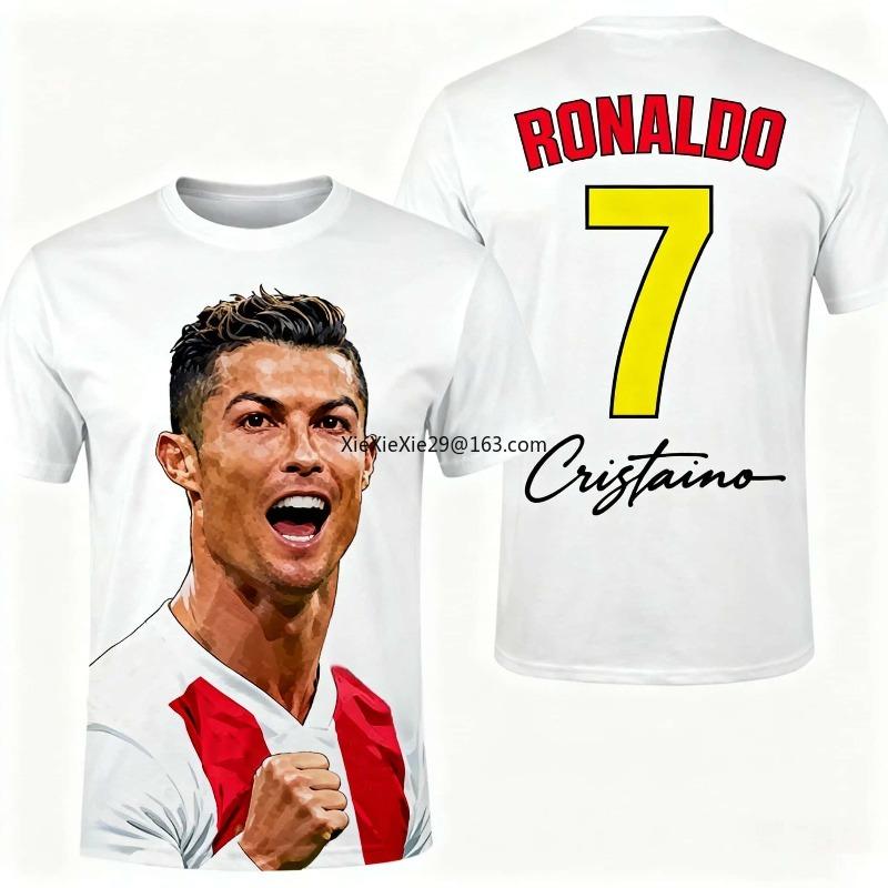 Fashion Ronaldo # 7 Jersey 2026 Summer Quick Drying Short Sleeved for Men Commemorative Edition