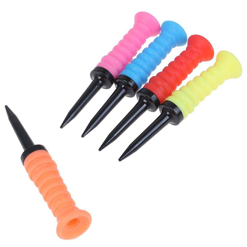 1 buc. Tee de golf elastic din cauciuc moale, elastic, cui pentru minge, rezistență limită, tee pentru minge