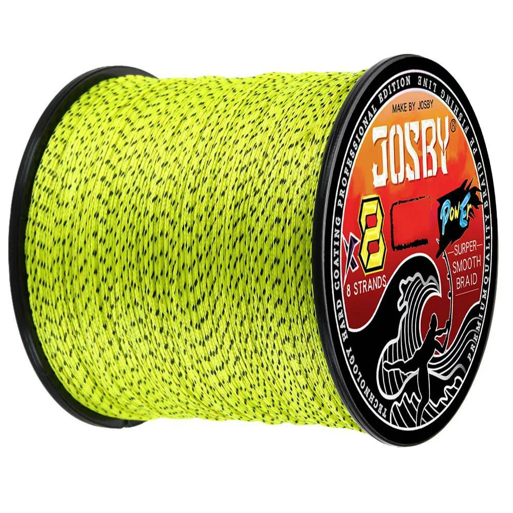 8X Japan Braided Polyethylene Fishing Line - Multi-Filament, Speckled, 100M/300M/500M for Fly, Sea, Saltwater, & Freshwater