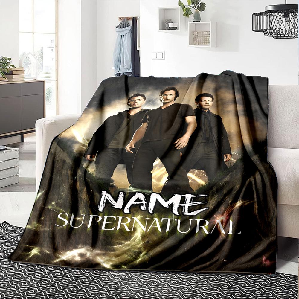 Supernatural Men Dark Clouds Mountain Four Seasons Blanket Customized With Your Name Lightweight And Warm Perfect Gift For Home Office Camping Sofa