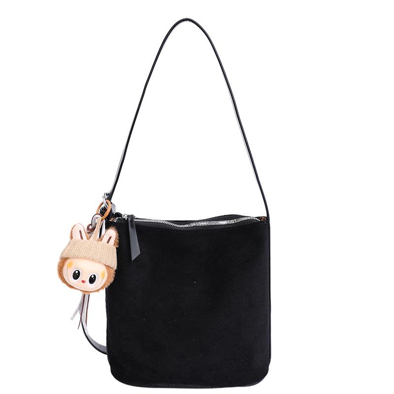 Herbst Retro Premium Feeling Achseltasche Damen 2025 neu matte Bucket Bag große Kapazität Schulter Pendlertasche Damen