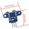 5PCS IR Sensor Module with Indicator Light Intelligent Trolley Speed Sensor Module Optical Interrupt Sensor Motor Speed Detection for Trolley