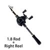 Combo Canna da Pesca Spinning Portatile Corta Telescopica Mini Canna da Mare Lunghezza Chiusa 41-42 cm Con Rapporto di Recupero 7.2:1/5.2:Kit 1 Ruota