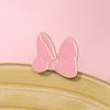 Pink Bowknot Enamel Pins Custom Cute Cartoon Brooches Lapel Badges Creative Funny Jewelry Gift for Kids Friends