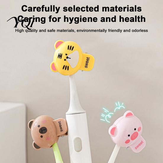 Bathroom Countertop Decoration Cute Animal Toothbrush Protective Cover, Dust-proof Breathable Case, Travel Case Lightweight Portable Accessories