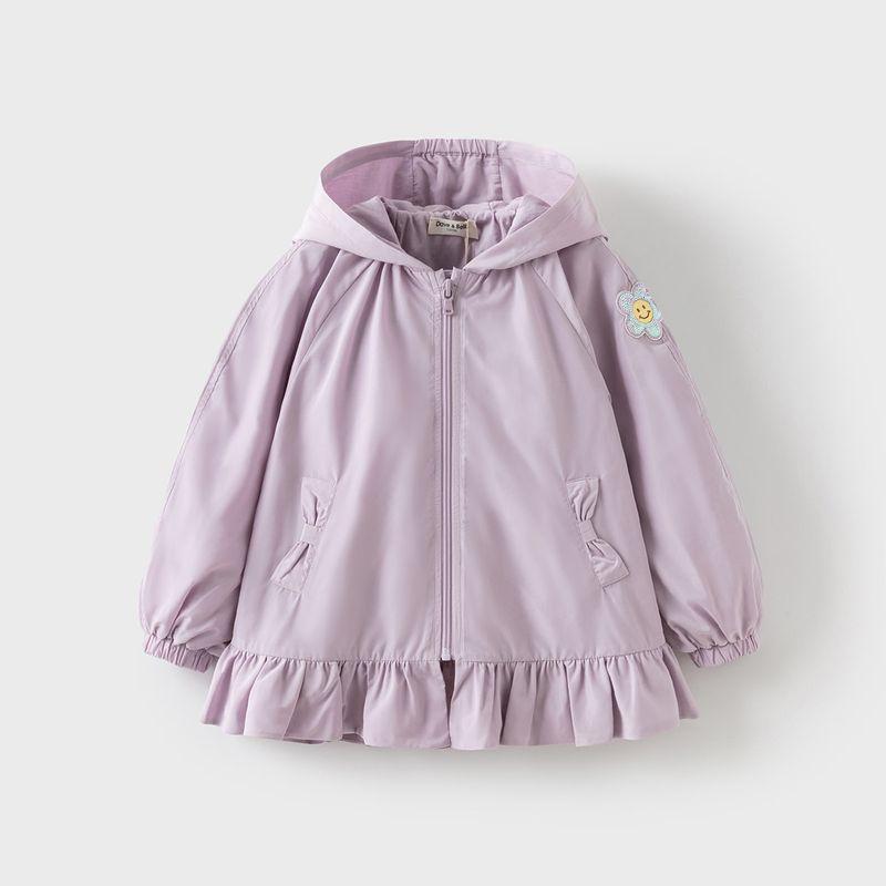 David Bella Girls  Sweet Outwear Kidsren s Long-Sleeved Tops 2026 Spring New Style Big Kidsren s Casual Cardigan Kidsren s Clothing Purple [Ready Stock] 110