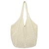 Women Crochet Tote Bag Fashion Knitted Bag Large Capacity Woven Shoulder Bag Solid Color Simple Shopping Bag for Summer Beach