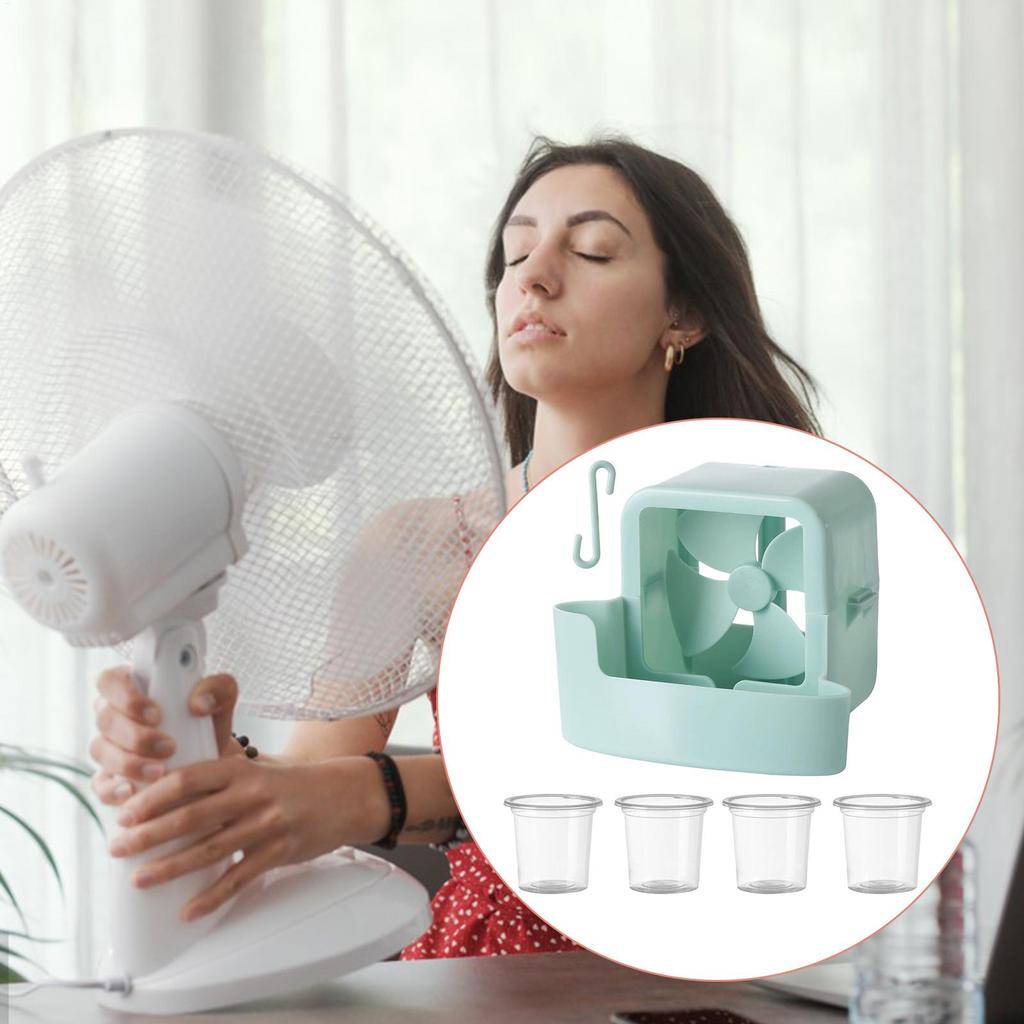 Fan Mist Cooling Adapter Floor Fan Cooler Portable Hangable Ice Box Attachment Accessories Cooler for Festival Terrace Alley