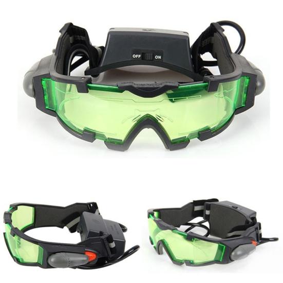 Eye Protective Adjustable Elastic Band Night Vision Goggles Glasses Eyeshield