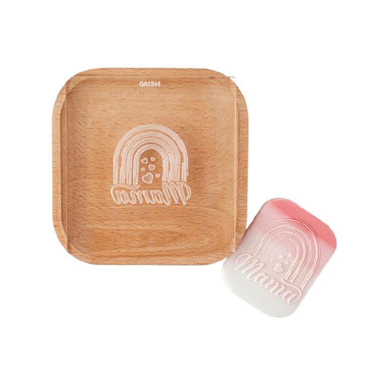 Biscuit Moulds Easy to Use Biscuit Stamps Mothers' Day Theme Plastic Material