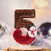 Santa Claus Christmas Birthday Candles Christmas Holiday Party Birthday Number Candle Cake Topper Decorations