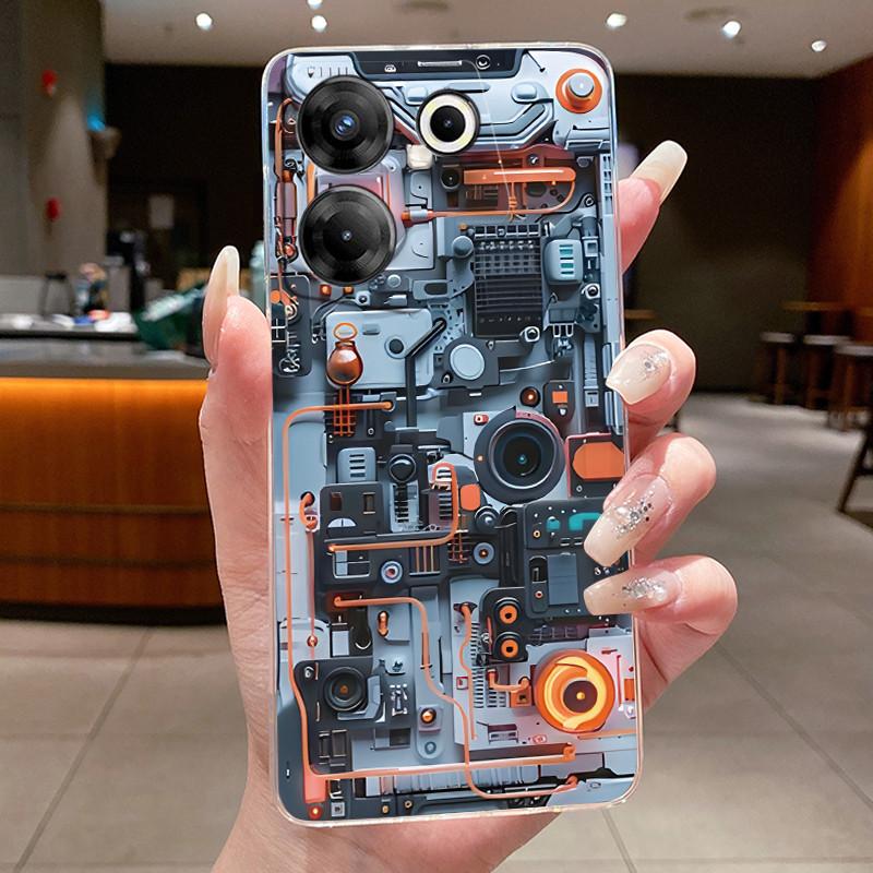 Hülle Für Tecno Camon 20 Pro 5G Hülle CK8n Ästhetisch Süß Cool Jungen Mädchen Transparente Rückseite Tecno Camon 20s Pro 5G Handyhülle