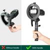 Godox S2 Flash Holder Bracket S-type Bowens Mount Lamp Holder Handheld for Godox Flash Light Snoot Softbox Beauty Dish Honeycomb