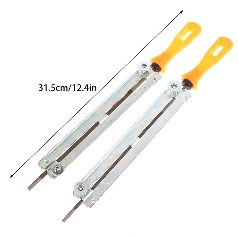 4Mm/4.8Mm Mechanical Chainsaw Sharpening Files With Plastic Handle Woodworking Chain Saw Tool Abrasives Tools Accessories
