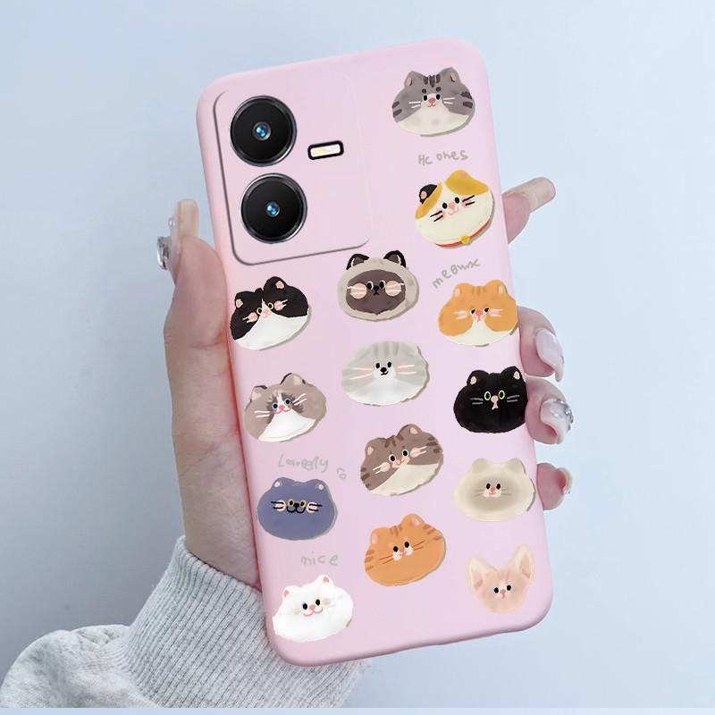 Case For Vivo Y22 Y22s Y35 Cute Astronaut Panda Soft TPU Silicone Phone Cover For vivoY22s Y 22s V2206 V2207 Y 35 V2205 Coque
