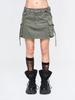 YEEL Cross Strap Cargo Skirt Khaki