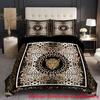 American Leopard Print 3D High Definition Digital Printing Quilt Set Three-Piece Set Soft And Comfortable Bedding