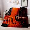 Custom Violin Home Customize Your Name Blankets Comfortable Soft Lightweight Allseason Multipurpose Blanket For Picnics Sofas Offices Beds Living