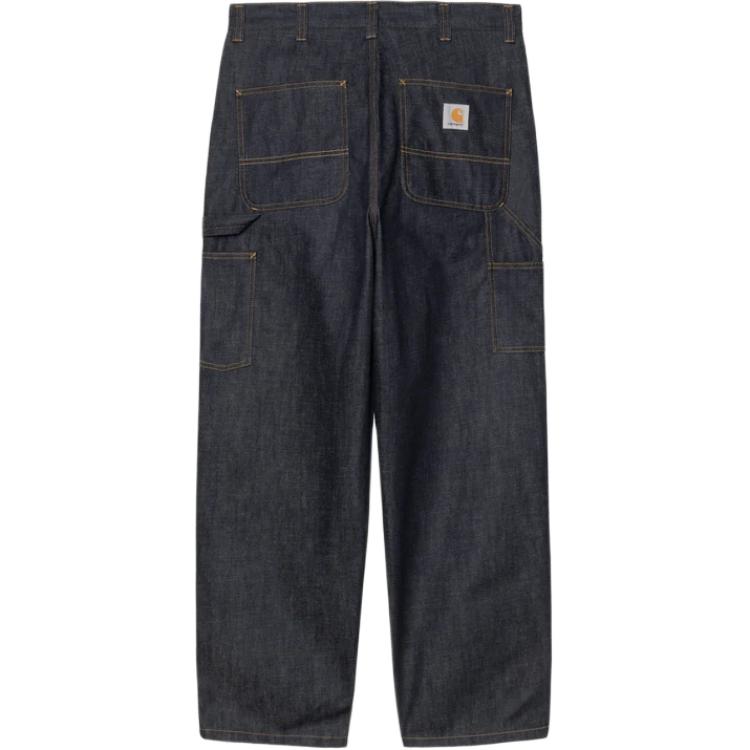 Carhartt WIP Single Knee FW25 Zipper Comfortable Simple Loose Casual Straight Leg Jeans Men jeans I034871-01-01