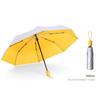 Multi-Color Windproof Umbrella for Men and Women, Titanium Silver, Travel Rain Sun, Fully Automatic, 3 Folding, UV, 8 Ribs