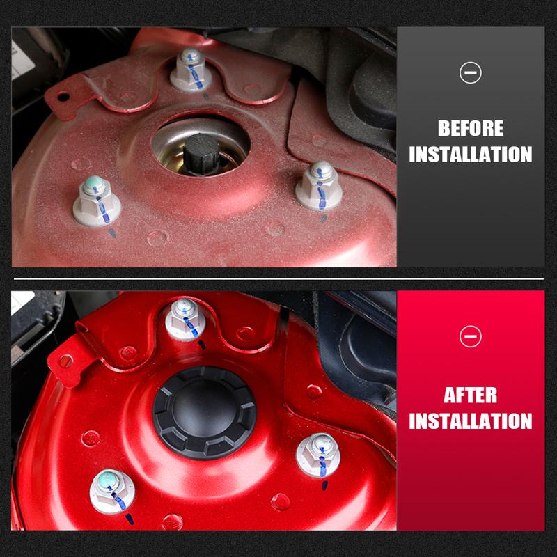 2Pcs Car Shock Absorber Screw Protective Cover Dust Cover Decoration Protection Cover for Mazda 3 Axela CX-30 2020 2021