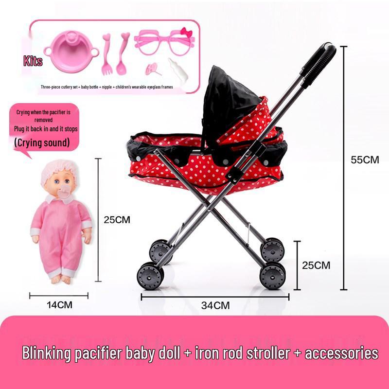 Dollhouse Stroller: Pretend Play Toy for Children