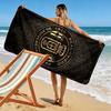 Asciugamano da Spiaggia Stampa Real Oviedo, Asciugamano Grande Morbido Asciugatura Rapida per Spiaggia Campeggio Nuoto