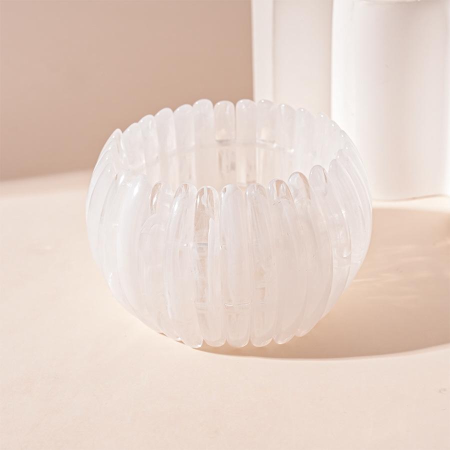 Винтажный Акриловый Текстурированный Размытый Геометрический Круг Браслет Браслет